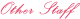 Other Staff